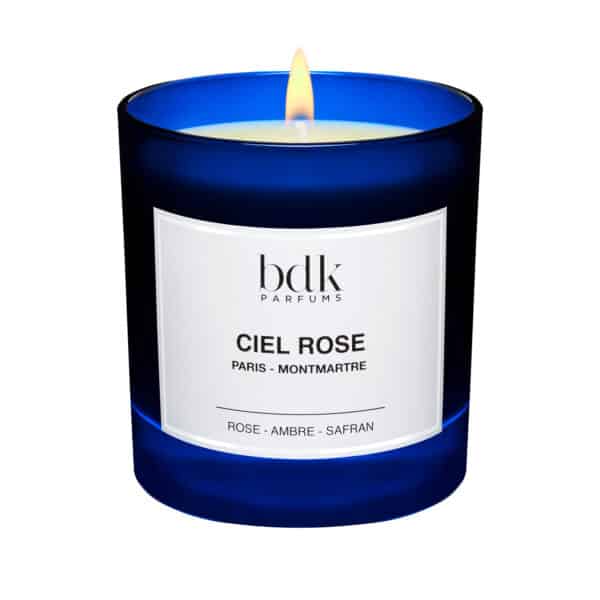 BDK Ciel Rose bougie allumee candle 250g