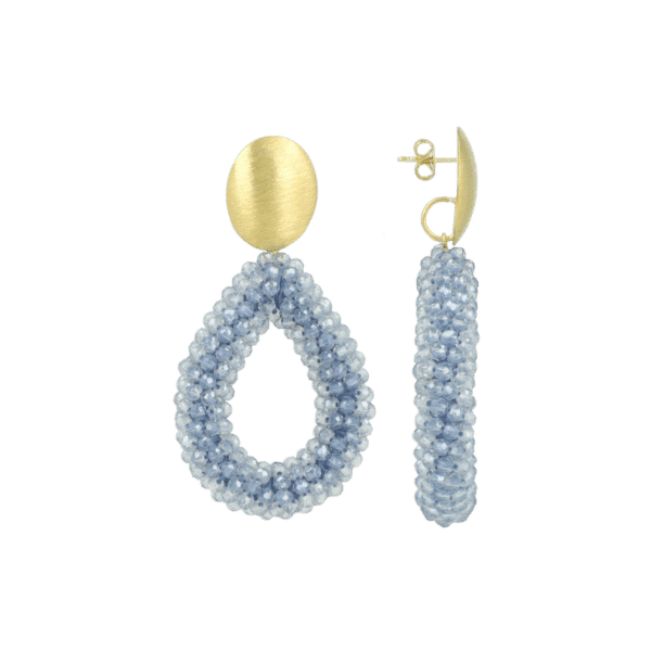 Lott Gioielli Retro Blue Oorbellen Drop L