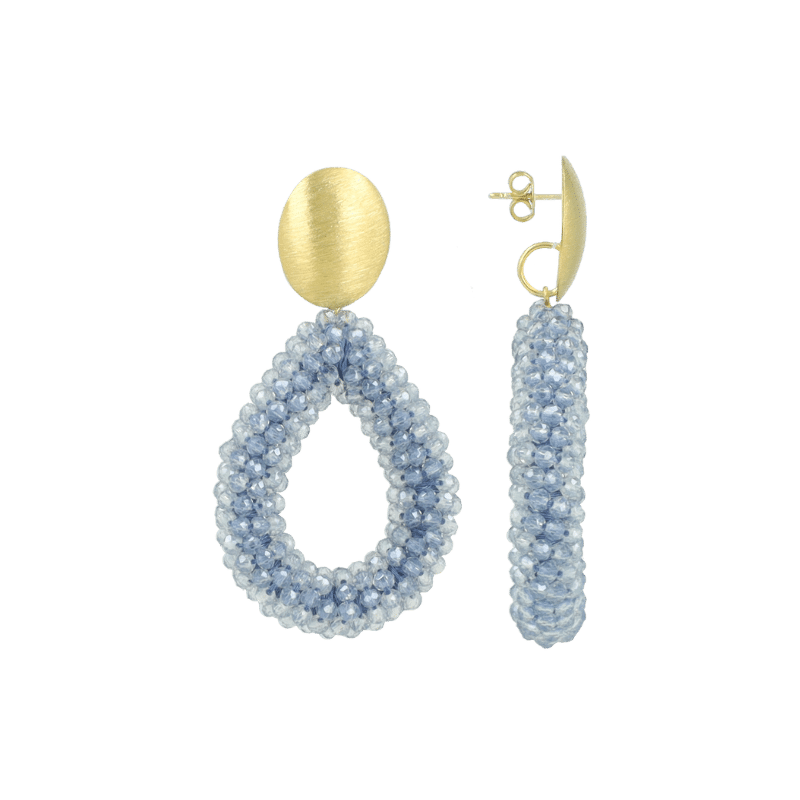 Lott Gioielli Retro Blue Oorbellen Drop L