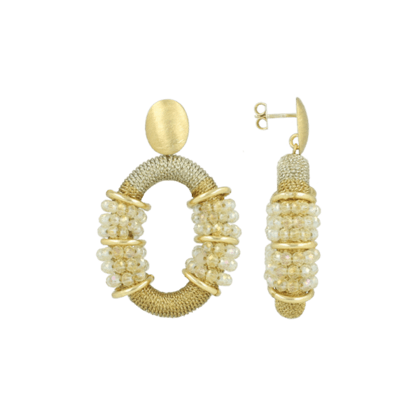 Lott Gioielli Ice Gold Oorbellen Elle Combi Oval Deluxe M