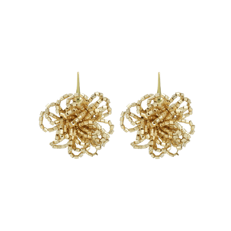 Lott Gioielli Goudkleurige Oorbellen Knotted Element S Maerle