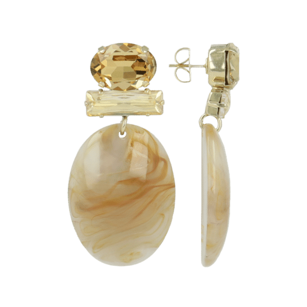 Lott Gioielli Beige Sirius Closed Bugle Oval S