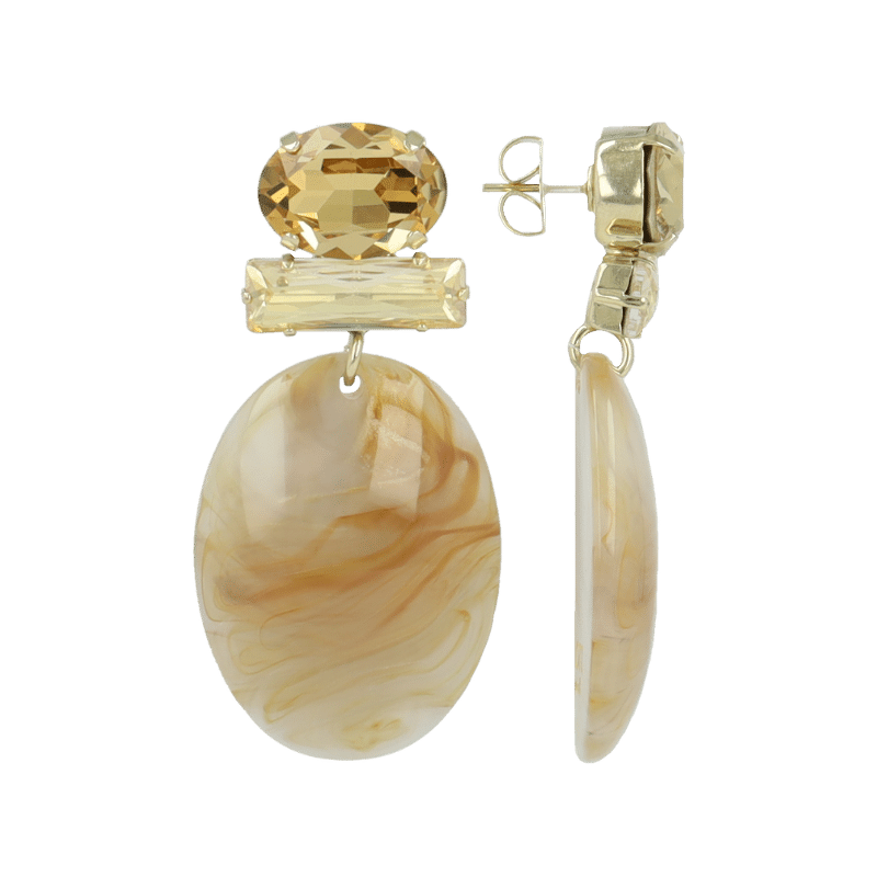 Lott Gioielli Beige Sirius Closed Bugle Oval S