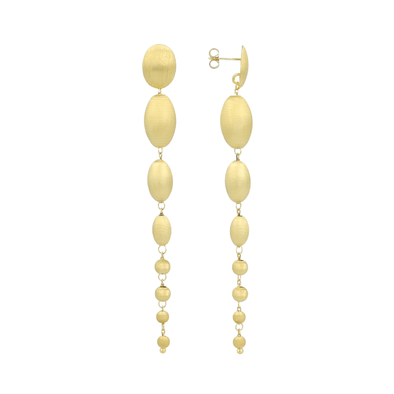 Lott Gioielli Classic Oorbellen Waterfall of Stones Large