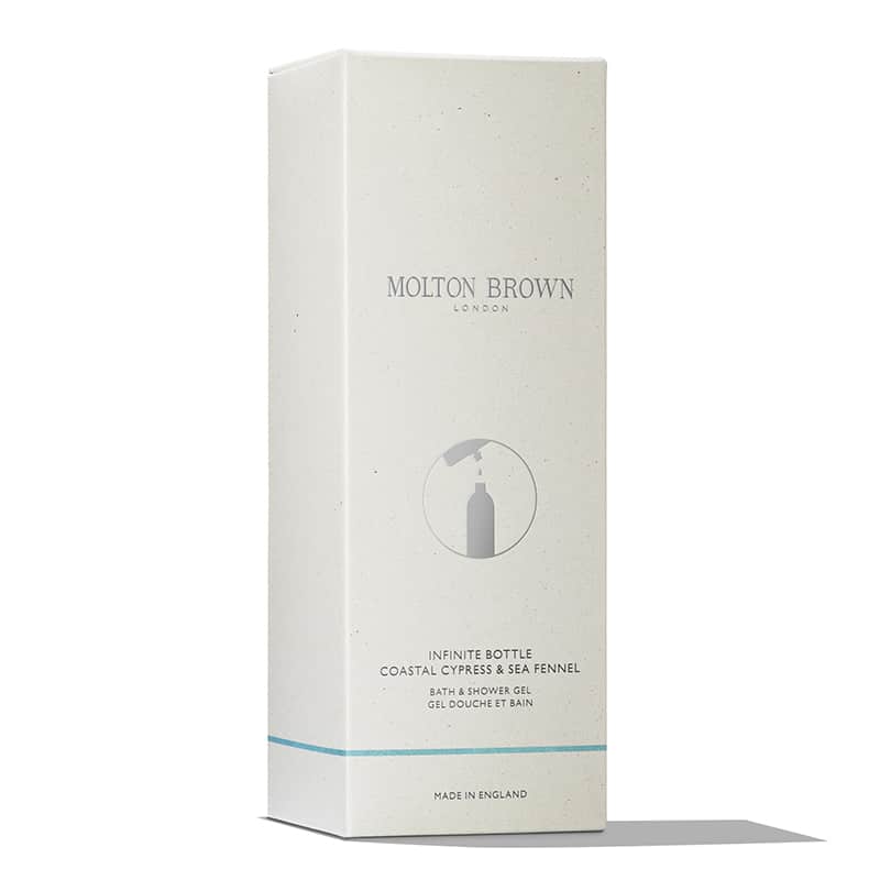 Second image of Molton Brown Coastal Cypress & Sea Fennel Bath & Shower Gel Infinite Bottle 400 ml