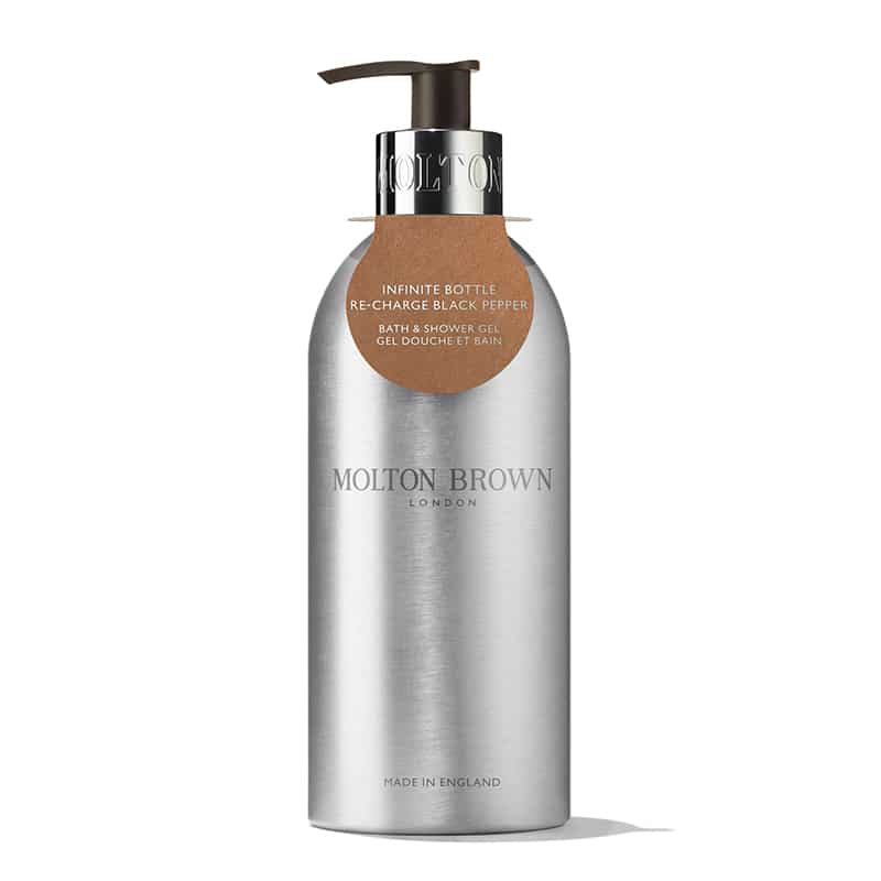 Molton Brown Re-charge Black Pepper Bath & Shower Gel Infinite Bottle 400 ml