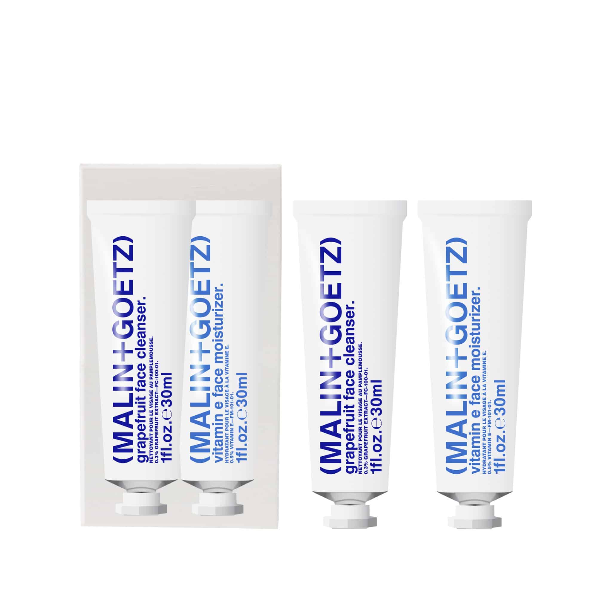 Malin & Goetz Face Essentials Travel Size 2x30ml