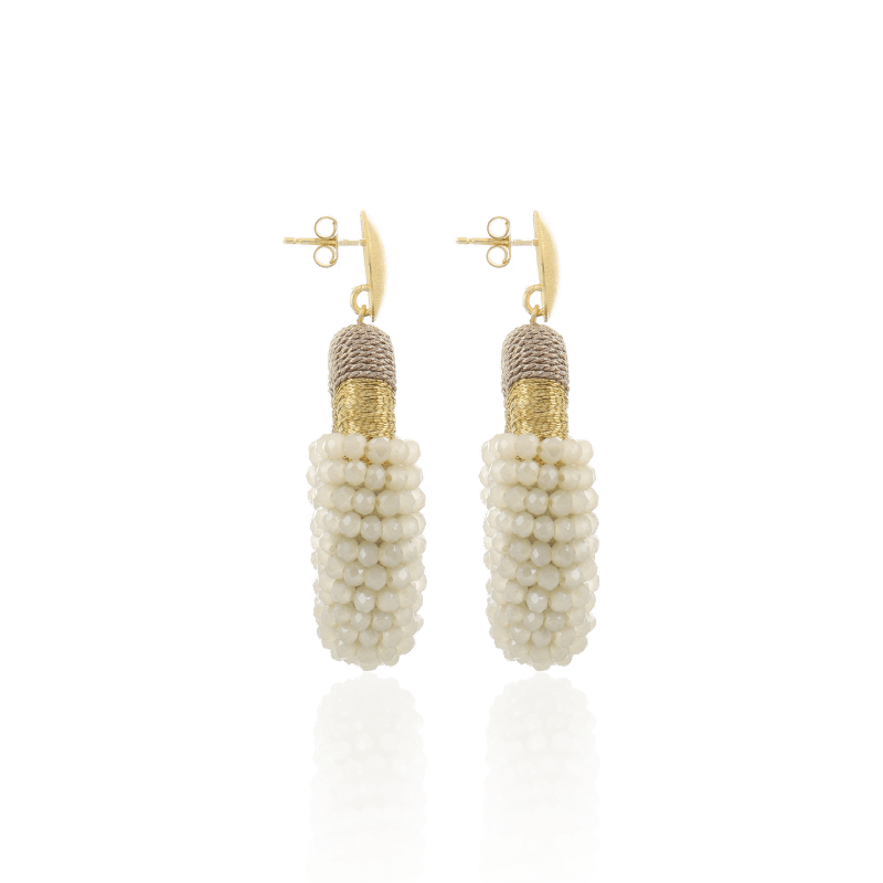 Second image of Lott Gioielli Earring Combi Oval M Nude